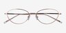 Feather Rose Gold MetalEyeglass Frames from EyeBuyDirect, Closed View