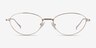 Feather Doré MétalMontures de lunettes de vue d'EyeBuyDirect, Vue de Face