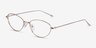Feather Doré MétalMontures de lunettes de vue d'EyeBuyDirect, Vue d'Angle