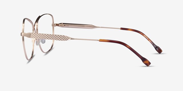 Movie Gold MetalEyeglass Frames from EyeBuyDirect, Side View