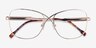 Movie Gold MetalEyeglass Frames from EyeBuyDirect, Closed View