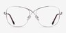 Movie Silver MetalEyeglass Frames from EyeBuyDirect, Front View