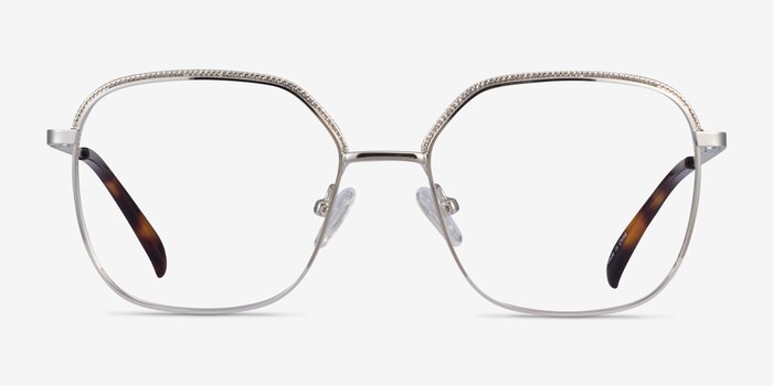 Chai Silver Metal Eyeglass Frames from EyeBuyDirect
