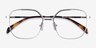 Chai Silver MetalEyeglass Frames from EyeBuyDirect, Closed View