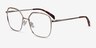 Chai Light Gold MetalEyeglass Frames from EyeBuyDirect, Angle View