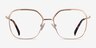 Chai Or rose MétalMontures de lunettes de vue d'EyeBuyDirect, Vue de Face