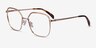 Chai Or rose MétalMontures de lunettes de vue d'EyeBuyDirect, Vue d'Angle