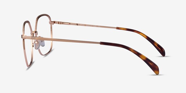 Chai Or rose MétalMontures de lunettes de vue d'EyeBuyDirect, Vue de Côté