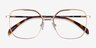 Chai Or rose MétalMontures de lunettes de vue d'EyeBuyDirect, Vue Rapprochée