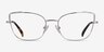 Exquisite Argenté MétalMontures de lunettes de vue d'EyeBuyDirect, Vue de Face
