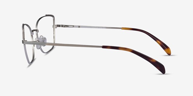 Exquisite Argenté MétalMontures de lunettes de vue d'EyeBuyDirect, Vue de Côté