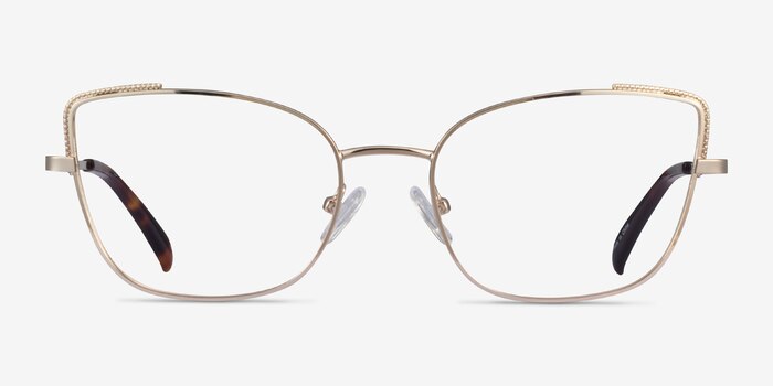 Exquisite Doré Métal Montures de lunettes de vue d'EyeBuyDirect