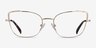 Exquisite Gold MetalEyeglass Frames from EyeBuyDirect, Front View