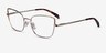 Exquisite Gold MetalEyeglass Frames from EyeBuyDirect, Angle View