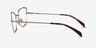 Exquisite Gold MetalEyeglass Frames from EyeBuyDirect, Side View