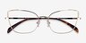 Exquisite Gold MetalEyeglass Frames from EyeBuyDirect, Closed View