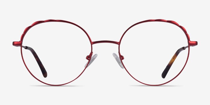 Cloud Burgundy Metal Eyeglass Frames from EyeBuyDirect