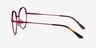 Cloud Burgundy MetalEyeglass Frames from EyeBuyDirect, Side View