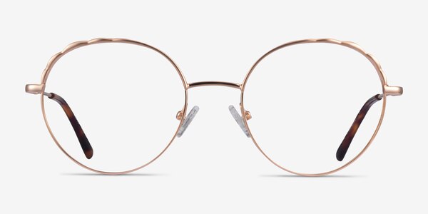 Cloud Rose Gold Metal Eyeglass Frames