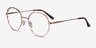 Cloud Rose Gold MetalEyeglass Frames from EyeBuyDirect, Angle View
