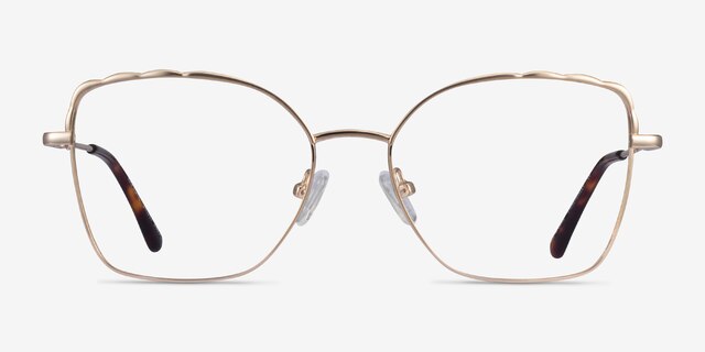 Rapture Gold MetalEyeglass Frames from EyeBuyDirect, Front View