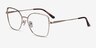 Rapture Gold MetalEyeglass Frames from EyeBuyDirect, Angle View
