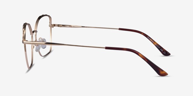 Rapture Gold MetalEyeglass Frames from EyeBuyDirect, Side View