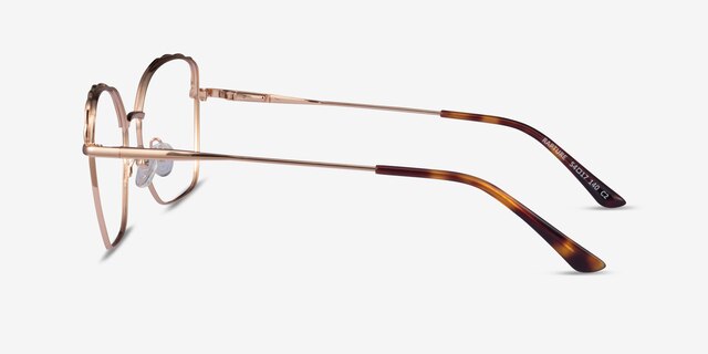 Rapture Rose Gold MetalEyeglass Frames from EyeBuyDirect, Side View