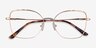 Rapture Rose Gold MetalEyeglass Frames from EyeBuyDirect, Closed View