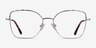 Rapture Silver MetalEyeglass Frames from EyeBuyDirect, Front View