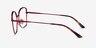 Rapture Burgundy MetalEyeglass Frames from EyeBuyDirect, Side View