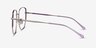 Nimble Silver & Purple MetalEyeglass Frames from EyeBuyDirect, Side View