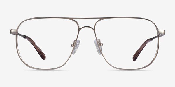 Dynamic Matte Silver Métal Montures de lunettes de vue