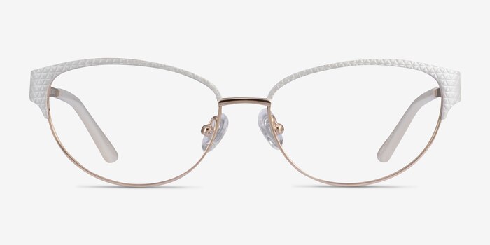Experience White Gold Metal Eyeglass Frames from EyeBuyDirect