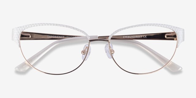 Experience White Gold MetalEyeglass Frames from EyeBuyDirect, Closed View