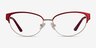 Experience Red Gold MetalEyeglass Frames from EyeBuyDirect, Front View