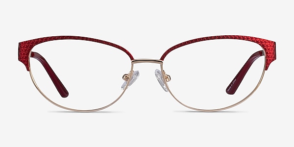 Experience Red Gold Metal Eyeglass Frames