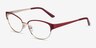 Experience Red Gold MetalEyeglass Frames from EyeBuyDirect, Angle View