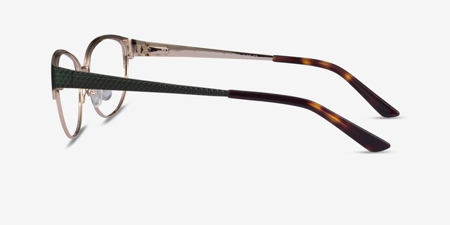 Experience Green Gold MetalEyeglass Frames from EyeBuyDirect, Side View