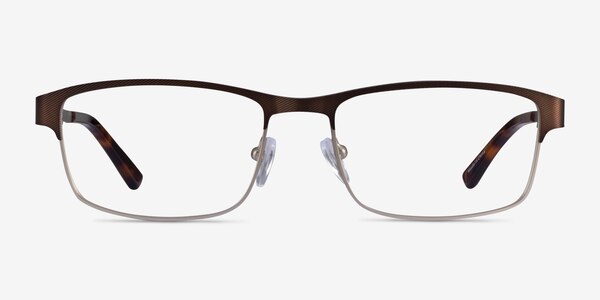 Quest Bronze Silver Métal Montures de lunettes de vue