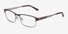 Quest Bronze Silver MetalEyeglass Frames from EyeBuyDirect, Angle View