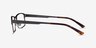 Quest Gunmetal MetalEyeglass Frames from EyeBuyDirect, Side View