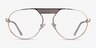 Flowing Gold MetalEyeglass Frames from EyeBuyDirect, Front View