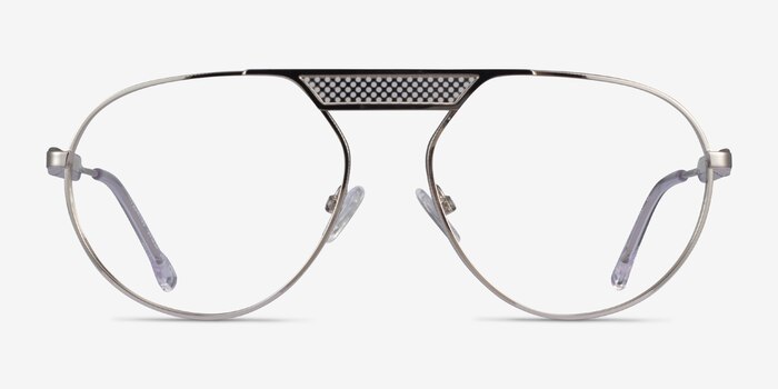 Flowing Silver Metal Eyeglass Frames from EyeBuyDirect