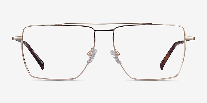 Perspective Gold Metal Eyeglass Frames