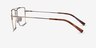 Perspective Gold MetalEyeglass Frames from EyeBuyDirect, Side View