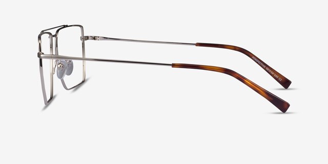 Perspective Silver MetalEyeglass Frames from EyeBuyDirect, Side View