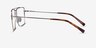 Perspective Silver MetalEyeglass Frames from EyeBuyDirect, Side View