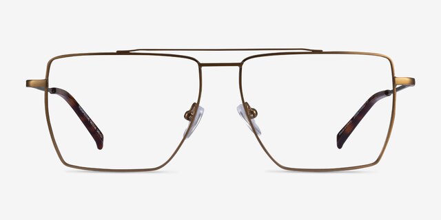 Perspective Bronze MétalMontures de lunettes de vue d'EyeBuyDirect, Vue de Face