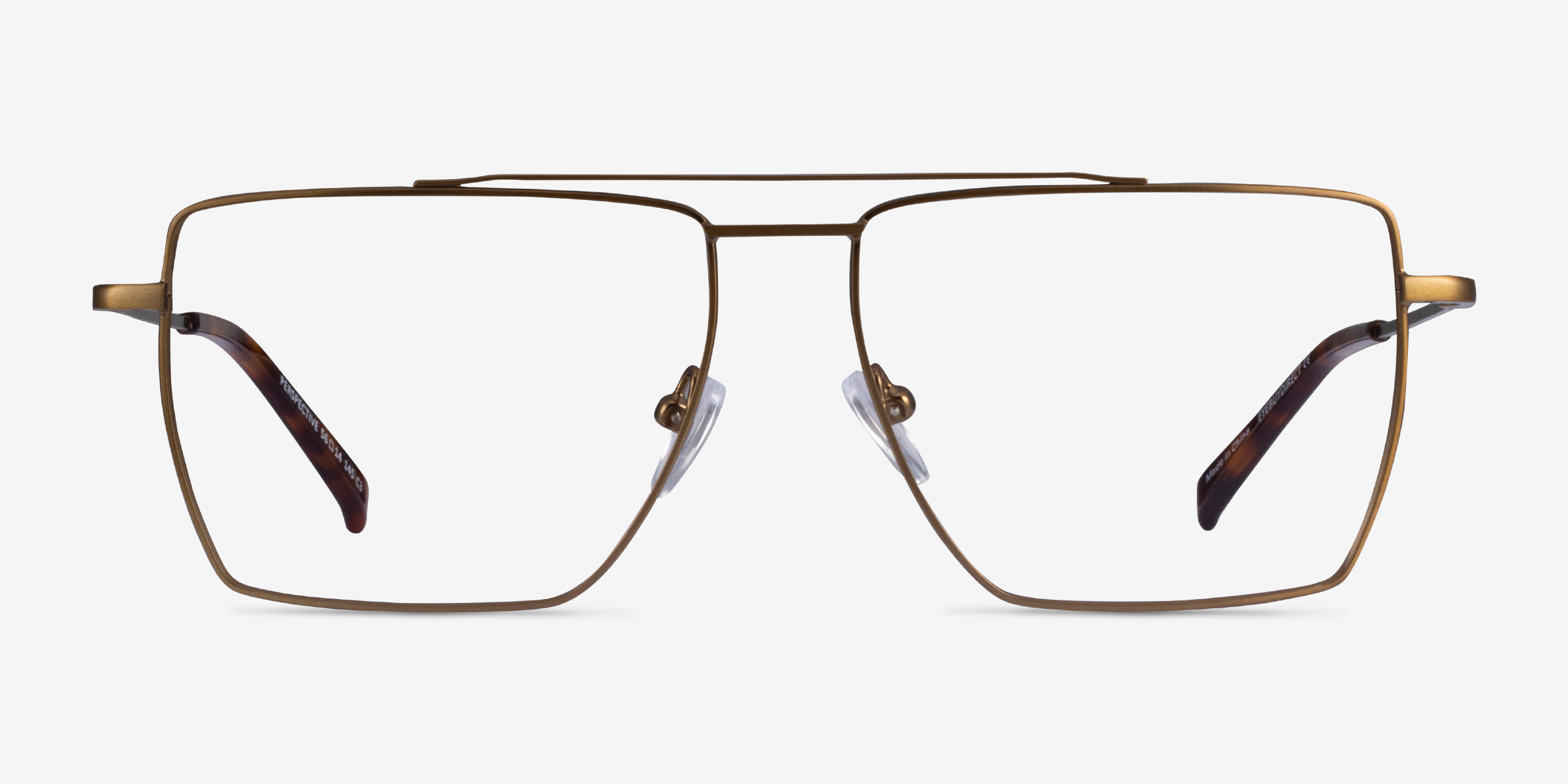 Perspective Aviator Bronze Glasses for Men | Eyebuydirect